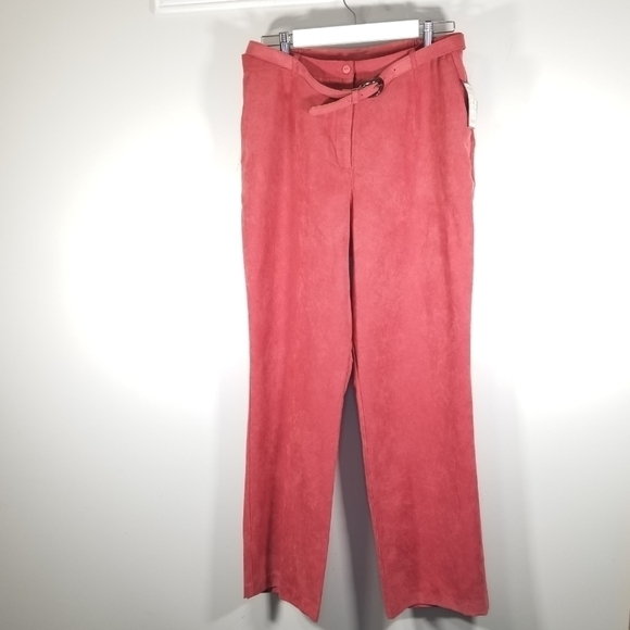 Vintage Hiroko Canada Salmon Velour High Waisted Pants - Picture 2 of 6